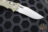 Microtech Knives- Amphibian Ram-Lok Folder- Fluted OD Green G-10 Handle- Apocalyptic Finished Blade 137RL-10 APFLGTOD