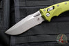 Microtech Knives- Amphibian Ram-Lok Folder- Fluted OD Green Aluminum Handle- Apocalyptic Finished Blade 137RL-10 APFLOD