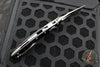 Microtech Knives- Amphibian Ram-Lok Folder- Fluted Black Aluminum Handle- Stonewash Plain Edge Blade 137RL-10 FL