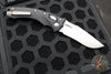 Microtech Knives- Amphibian Ram-Lok Folder- Fluted Black Aluminum Handle- Stonewash Plain Edge Blade 137RL-10 FL