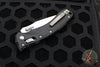 Microtech Knives- Amphibian Ram-Lok Folder- Fluted Black Aluminum Handle- Stonewash Plain Edge Blade 137RL-10 FL
