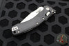 Microtech Knives- Amphibian Ram-Lok Folder- Fluted Black Aluminum Handle- Stonewash Plain Edge Blade 137RL-10 FL