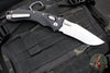 Microtech Knives- Amphibian Ram-Lok Folder- Fluted Black G-10 Handle- Stonewash Plain Edge Blade 137RL-10 FLGTBK