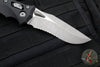 Microtech Knives- Amphibian Ram-Lok Folder- Fluted Black Aluminum Handle- Apocalyptic Part Serrated Edge Blade 137RL-11 APFL