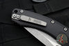 Microtech Knives- Amphibian Ram-Lok Folder- Fluted Black Aluminum Handle- Apocalyptic Part Serrated Edge Blade 137RL-11 APFL