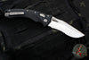 Microtech Knives- Amphibian Ram-Lok Folder- Fluted Black G-10 Handle- Stonewash Part Serrated Blade 137RL-11 FLGTBK
