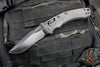 Microtech Knives- Amphibian Ram-Lok Folder- Fluted Carbon Fiber Handle- Black DLC Plain Edge Blade 137RL-1 DLCTFLCFS