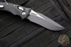 Microtech Knives- Amphibian Ram-Lok Folder- Fluted Black G-10 Handle- Black Plain Edge Blade 137RL-1 FLGTBK