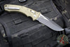 Microtech Knives- Amphibian Ram-Lok Folder- Fluted OD Green G-10 Handle- Black Plain Edge Blade 137RL-1 FLGTOD