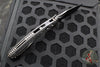 Microtech Knives- Amphibian Ram-Lok Folder- Fluted Carbon Fiber Handle- Black DLC Part Serrated Edge Blade 137RL-2 DLCTFLCFS