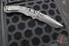 Microtech Knives- Amphibian Ram-Lok Folder- Fluted Carbon Fiber Handle- Black DLC Part Serrated Edge Blade 137RL-2 DLCTFLCFS