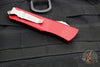 Microtech Troodon OTF Knife- Red Handle- Double Edge- Apocalyptic Blade 138-10 APRD