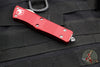 Microtech Troodon OTF Knife- Red Handle- Double Edge- Apocalyptic Blade 138-10 APRD