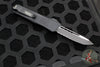 Microtech Troodon OTF Knife- Tanto Edge- Tactical- Black Handle- Black Part Serrated Blade 140-2 T