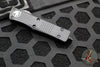 Microtech Troodon OTF Knife- Tanto Edge- Tactical- Black Handle- Black Part Serrated Blade 140-2 T