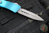 Microtech Combat Troodon OTF Knife- Double Edge- Weathered Turquoise Handle- Apocalyptic Blade 142-10 APWTQ