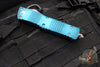 Microtech Combat Troodon OTF Knife- Double Edge- Weathered Turquoise Handle- Apocalyptic Blade 142-10 APWTQ
