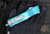 Microtech Combat Troodon OTF Knife- Double Edge- Weathered Turquoise Handle- Apocalyptic Blade 142-10 APWTQ