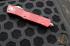 Microtech Combat Troodon OTF Knife- Double Edge- Merlot Red Handle- Stonewash Blade 142-10 MR