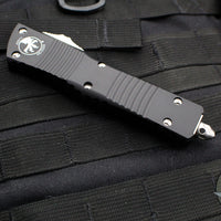 Microtech Combat Troodon OTF Knife- Single Edge- Stonewash Part Serrated Blade 143-11