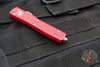 Microtech UTX-70 OTF Knife- Double Edge- Red Handle- Stonewash Blade 147-10 RD