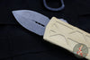 Microtech Exocet Champagne Gold Wallet Money Clip Double Edge Out The Front (OTF) Apocalyptic Blade 157-10 APCG