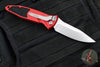 Microtech Socom Elite- OTS Auto- Single Edge- Red Handle- Stonewash Blade 160A-10 RD