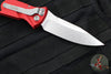 Microtech Socom Elite- OTS Auto- Single Edge- Red Handle- Stonewash Blade 160A-10 RD