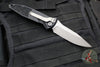 Microtech Socom Elite Auto (OTS)- Single Edge- Black Handle- Apocalyptic Part Serrated Blade 160A-11 AP
