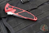 Microtech Socom Elite- (OTS) Auto- Single Edge- Red Handle- Black Blade 160A-1 RD
