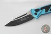Microtech Turquoise Socom Elite Auto (OTS) Single Edge Black Blade 160A-1 TQ