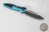 Microtech Turquoise Socom Elite Auto (OTS) Single Edge Black Blade 160A-1 TQ