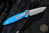 Microtech Socom Elite- Manual Folder- Tanto Edge- Blue Handle- Apocalyptic Blade 161-10 APBL