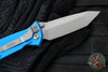 Microtech Socom Elite- Manual Folder- Tanto Edge- Blue Handle- Apocalyptic Blade 161-10 APBL