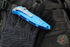 Microtech Socom Elite- Manual Folder- Tanto Edge- Blue Handle- Apocalyptic Blade 161-10 APBL