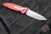Microtech Socom Elite- Manual Folder- Tanto Edge- Red Handle- Apocalyptic Blade 161-10 APRD