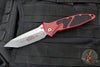 Microtech Socom Elite- Manual Folder- Tanto Edge- Red Handle- Stonewash Blade 161-10 RD