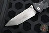 Microtech Socom Elite- Manual Folder- Tanto Edge- Black Handle- Apocalyptic Part Serrated Blade 161-11 AP