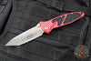 Microtech Socom Elite- Manual Folder- Tanto Edge- Red Handle- Apocalyptic Full Serrated Blade 161-12 APRD