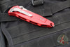 Microtech Socom Elite- Manual Folder- Tanto Edge- Red Handle- Apocalyptic Full Serrated Blade 161-12 APRD