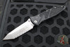 Microtech Socom Elite- Manual Folder- Tanto Edge- Black Handle- Stonewash Full Serrated Blade 161-12