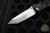 Microtech Socom Elite- Manual Folder- Tanto Edge- Black Handle- Stonewash Full Serrated Blade 161-12