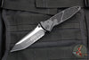 Microtech Socom Elite- Manual Folder- Tanto Edge- Black Handle- Two-tone Black Part Serrated Blade 161-2 T
