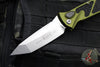 Microtech Socom Elite OTS Auto-Tanto Edge- OD Green Handle- Stonewash Blade 161A-10 OD