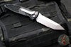 Microtech Socom Elite OTS Auto- Tanto Edge- Black Handle- Stonewash Part Serrated Blade 161A-11