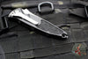 Microtech Socom Elite OTS Auto- Tanto Edge- Black Handle- Stonewash Part Serrated Blade 161A-11