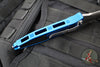 Microtech Socom Elite OTS Knife- Tanto Edge- Blue Handle- Apocalyptic Full Serrated Blade 161A-12 APBL