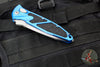 Microtech Socom Elite OTS Knife- Tanto Edge- Blue Handle- Apocalyptic Full Serrated Blade 161A-12 APBL
