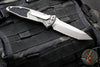 Microtech Socom Elite OTS Auto- Tanto Edge- Natural Clear Finished Handle- Apocalyptic Full Serrated Blade 161A-12 APNC