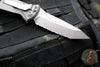 Microtech Socom Elite OTS Auto- Tanto Edge- Natural Clear Finished Handle- Apocalyptic Full Serrated Blade 161A-12 APNC